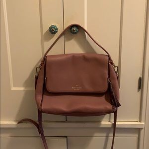 Beautiful rose Kate Spade fold over bag